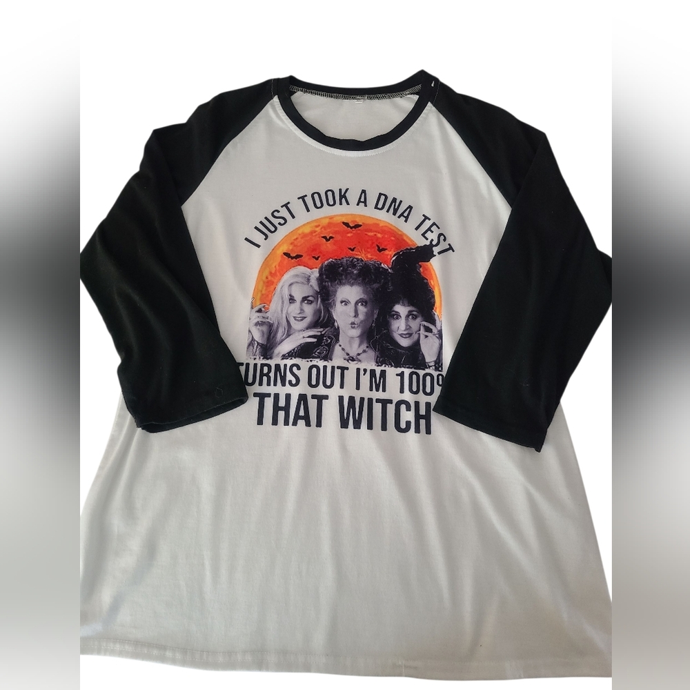 📣SOLD📣 🎃EUC Hocus Pocus Raglan Shirt